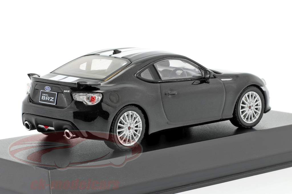 Subaru BRZ Año de construcción 2013 negro con los blancos Rayas 1:43 Kyosho JCollection