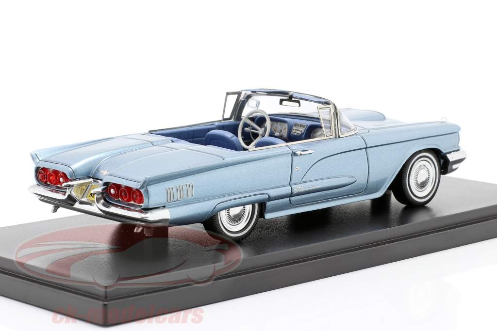 Ford Thunderbird Convertible Baujahr 1960 hellblau metallic 1:43 Neo