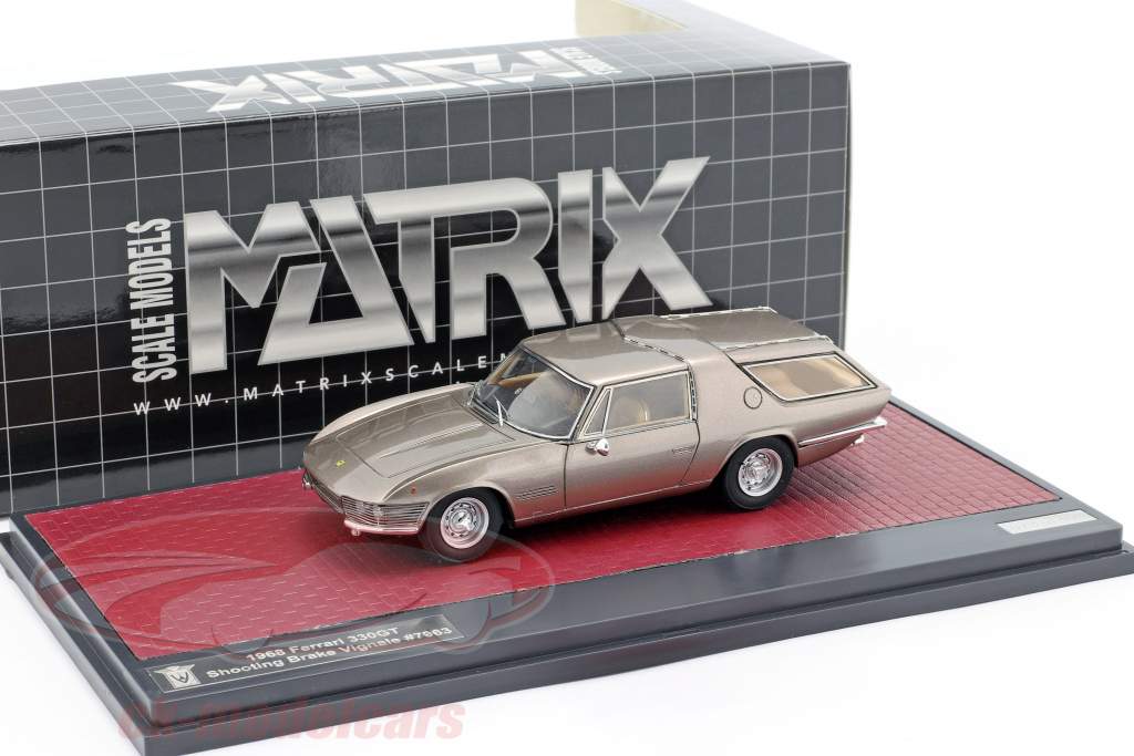Ferrari 330GT Shooting Brake Vignale Byggeår 1968 beige metallisk 1:43 Matrix