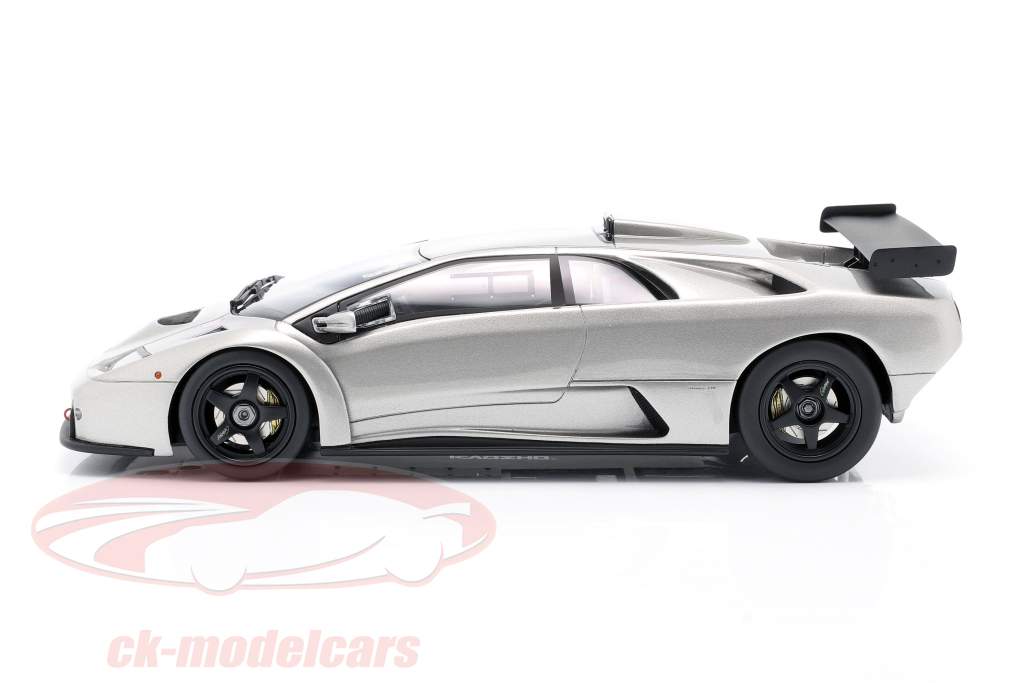 Lamborghini Diablo GTR Año de construcción 1999 plata 1:18 Kyosho