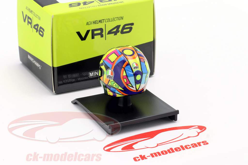 Valentino Rossi Tribute til A. Nieto / N. Hayden MotoGP 2017 AGV hjelm 1:10 Minichamps