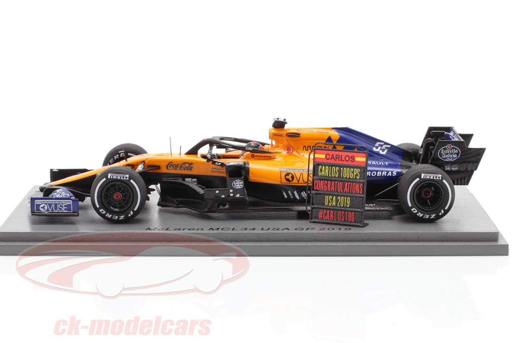 スパーク SPARK マクラーレン Mclaren MCL34 1/43 Spark 2019 McLaren Mcl34 Lando Norris Part#s6081 for