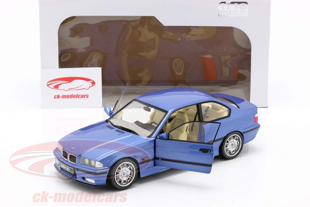 BMW M3 Coupe (E36) Baujahr 1990 estoril blau 1:18 Solido