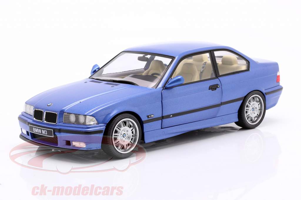 BMW M3 Coupe (E36) Année de construction 1990 estoril bleu 1:18 Solido