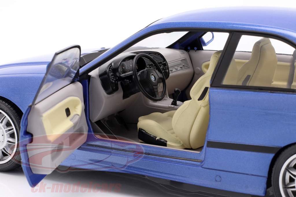 BMW M3 Coupe (E36) Baujahr 1990 estoril blau 1:18 Solido