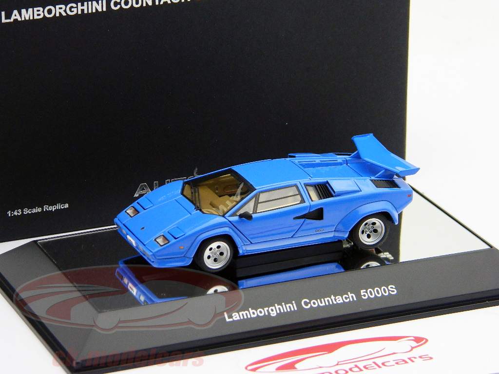Lamborghini Countach 5000S blå / blå 1:43 AutoArt