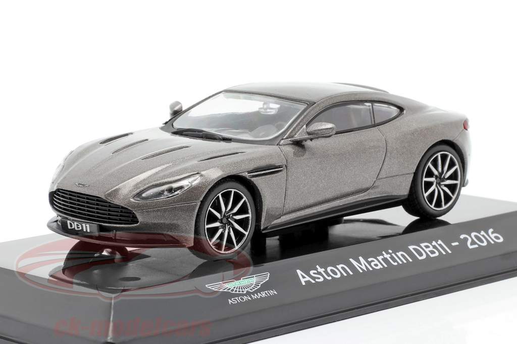 Aston Martin DB11 Bouwjaar 2016 grijs metallic 1:43 Altaya