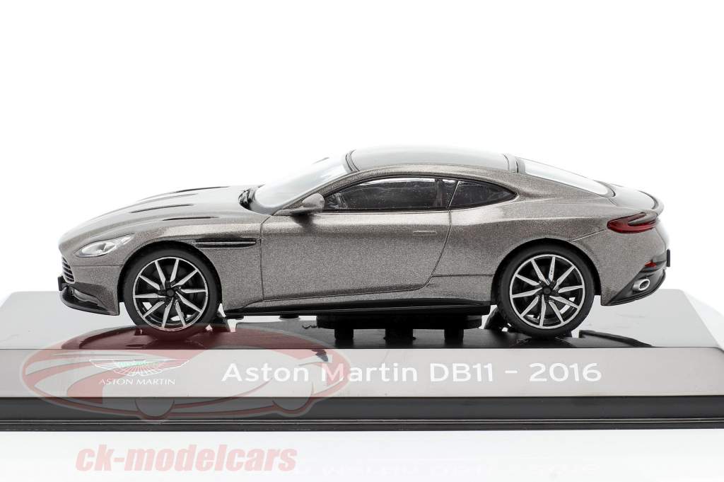 Aston Martin DB11 Bouwjaar 2016 grijs metallic 1:43 Altaya