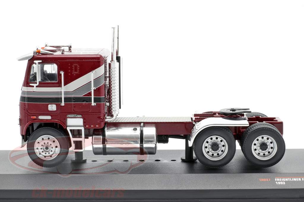 Freightliner FLA Caminhão Ano de construção 1993 escuro vermelho metálico 1:43 Ixo