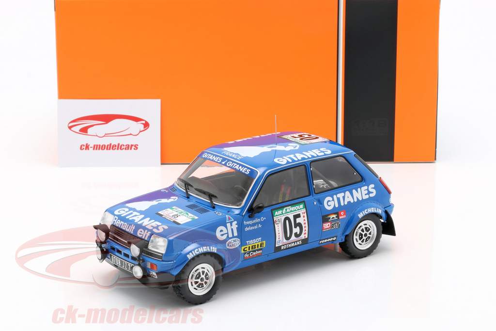 Renault 5 Alpine #5 5. Rallye Elfenbenskysten 1978 Frequelin, Delaval 1:18 Ixo