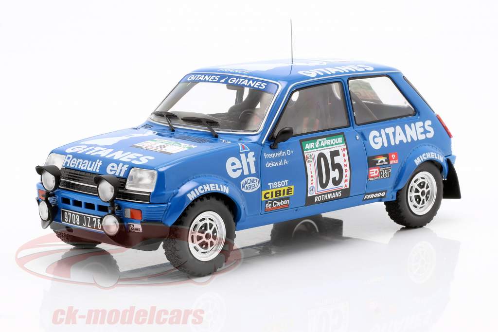 Renault 5 Alpine #5 5. Rallye Elfenbenskysten 1978 Frequelin, Delaval 1:18 Ixo