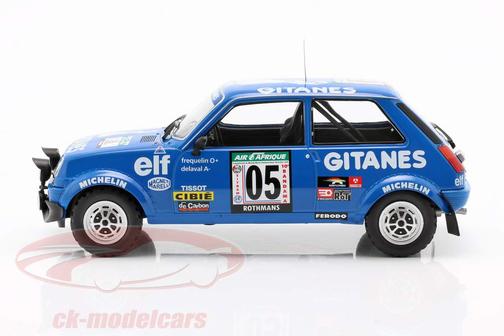 Renault 5 Alpine #5 5th Rallye Elfenbeinküste 1978 Frequelin, Delaval 1:18 Ixo