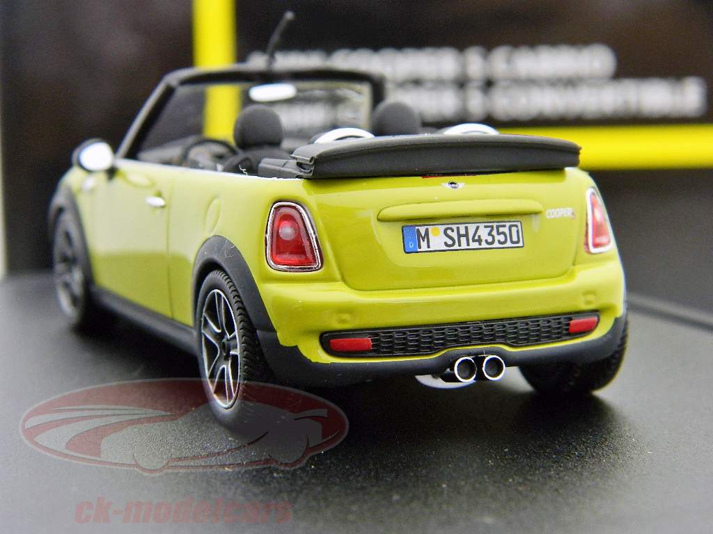 Mini Cooper Cabriolet giallo 1:43 AutoArt