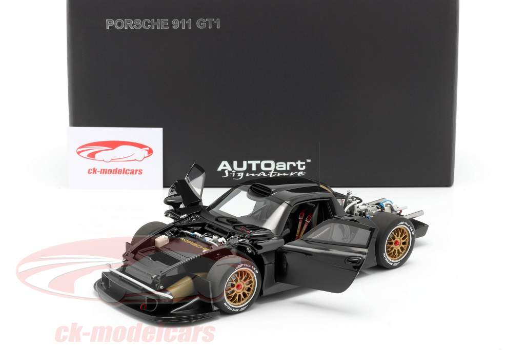 Porsche 911 GT1 Plain Krop Version Årgang 1997 sort 1:18 AUTOart