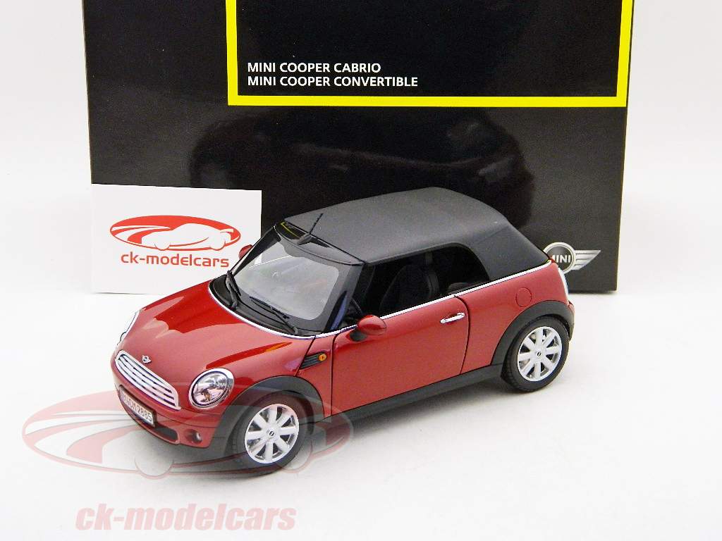 Kyosho 1:18 Mini Cooper Convertible rot / red 3340 model car