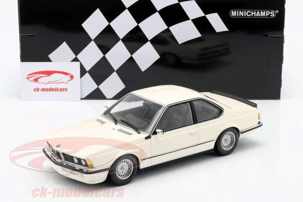 BMW 635 CSi (E24) Année de construction 1982 blanc 1:18 Minichamps