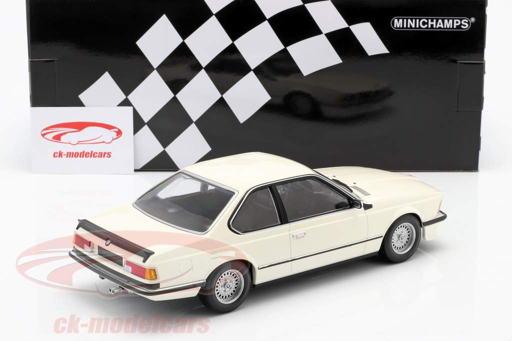 BMW 635 CSi (E24) Année de construction 1982 blanc 1:18 Minichamps