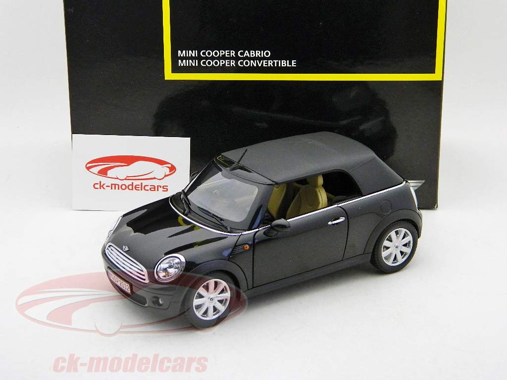 Mini Cooper Cabrio nero / nero 1:18 Kyosho