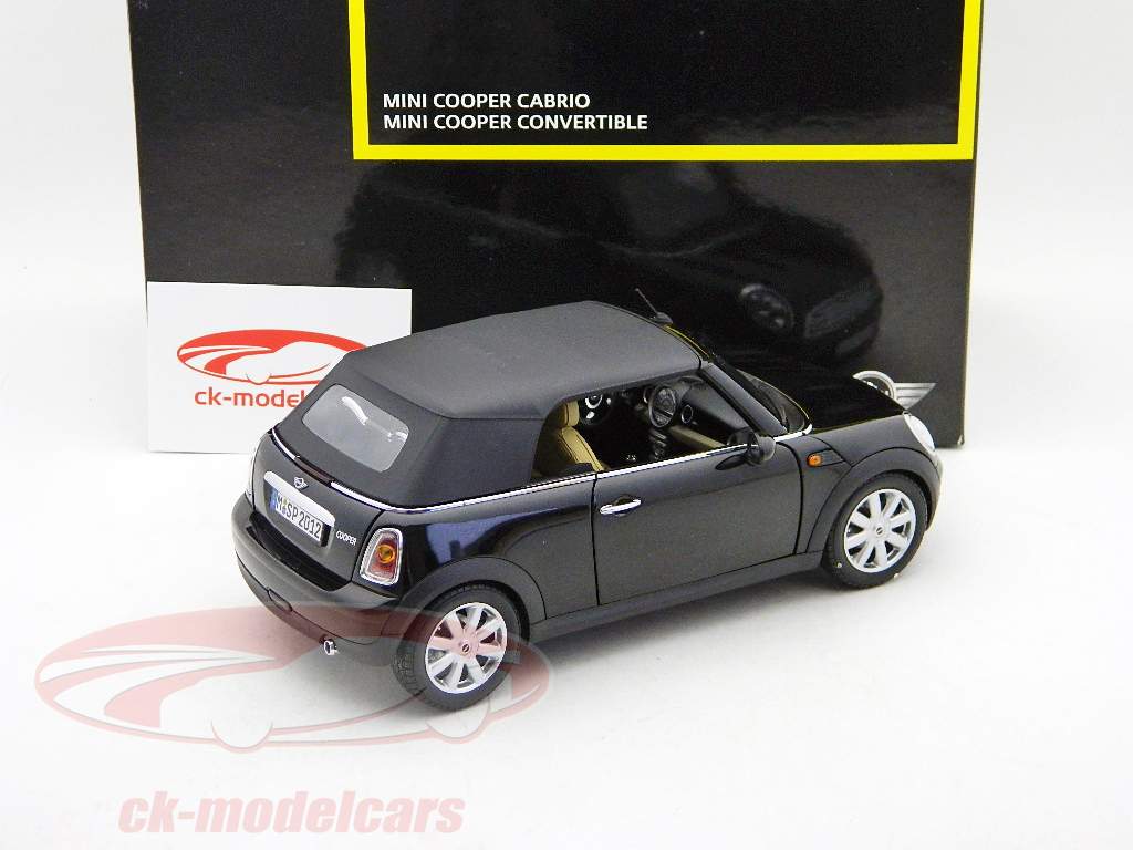 Mini Cooper Cabrio nero / nero 1:18 Kyosho