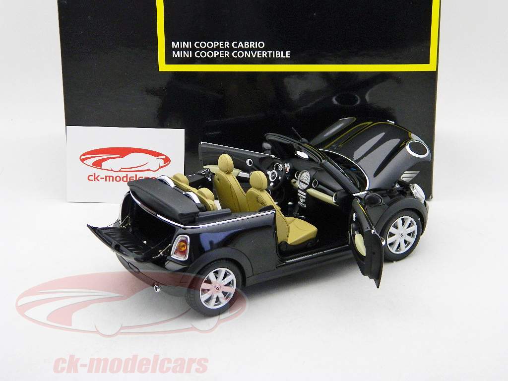 Mini Cooper Кабриолет черный / черный 1:18 Kyosho