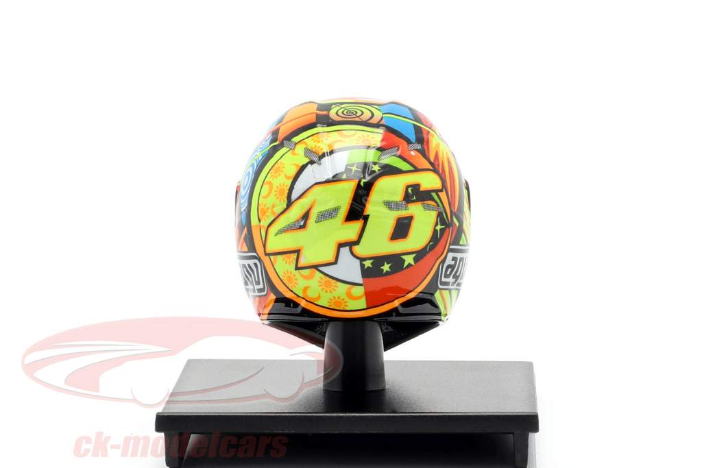 Valentino Rossi MotoGP Qatar 2011 AGV helmet 1:10 Minichamps