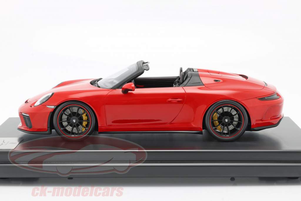 Porsche 911 (991 II) Speedster Año de construcción 2019 guardias rojo con Escaparate 1:12 Spark