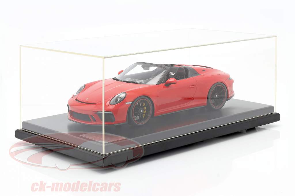 Porsche 911 (991 II) Speedster Año de construcción 2019 guardias rojo con Escaparate 1:12 Spark