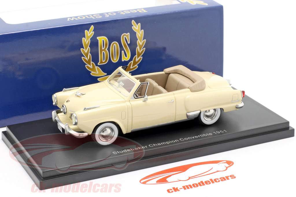 Studebaker Champion Conversível Ano de construção 1951 bege 1:43 BoS-Models