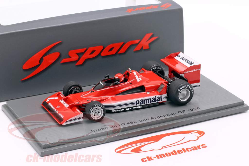 Niki Lauda Brabham BT45C #1 2e Argentin GP Formule 1 1978 1:43 Spark