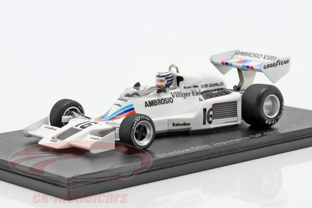 Riccardo Patrese Shadow DN8 #16 giapponese GP formula 1 1977 1:43 Spark