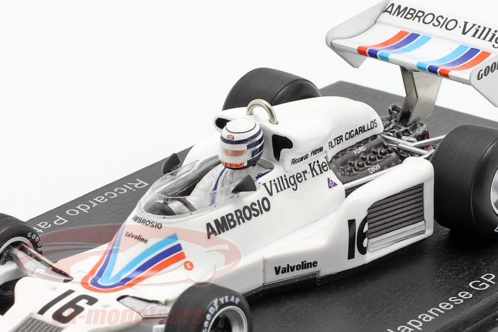 Riccardo Patrese Shadow DN8 #16 giapponese GP formula 1 1977 1:43 Spark