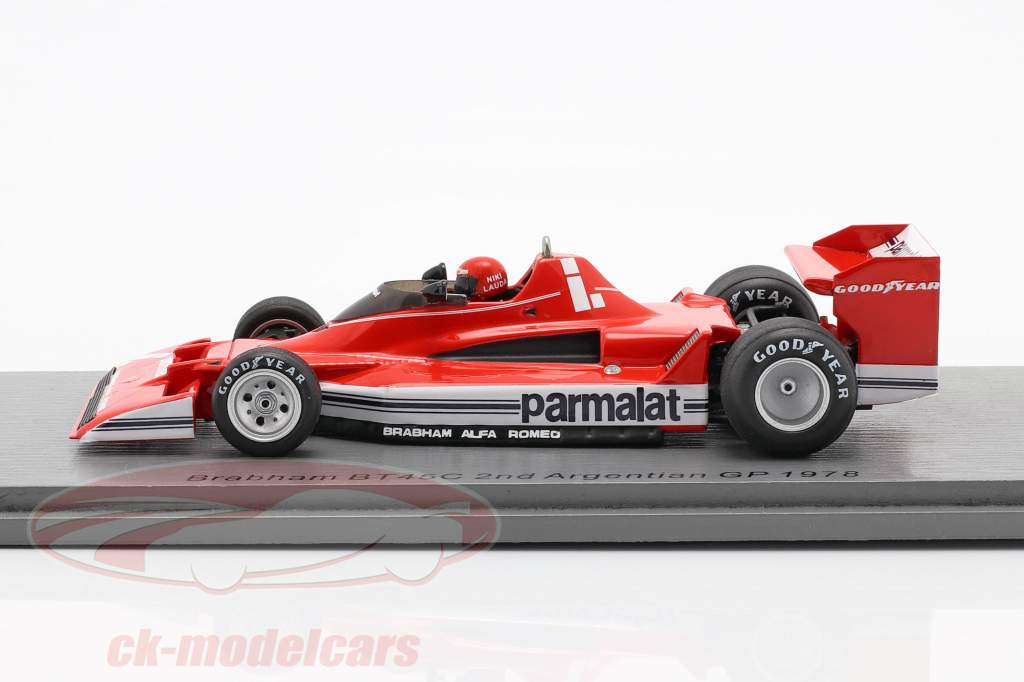 Niki Lauda Brabham BT45C #1 2e Argentin GP Formule 1 1978 1:43 Spark