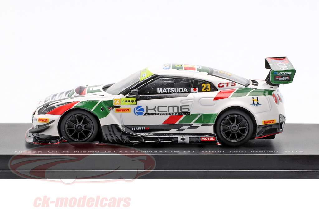 Nissan GT-R Nismo GT3 #23 FIA GT World Cup Macau 2018 Tsugio Matsuda 1:64 Spark