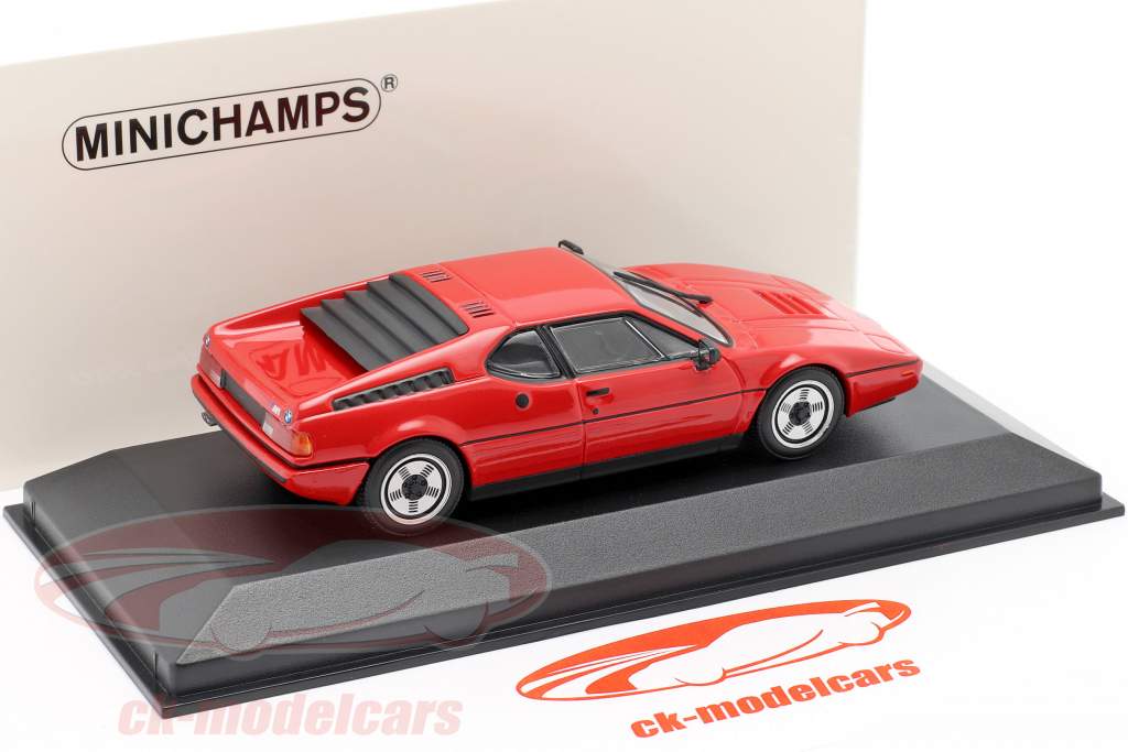 BMW M1 (E26) Ano de construção 1980 hena vermelho 1:43 Minichamps