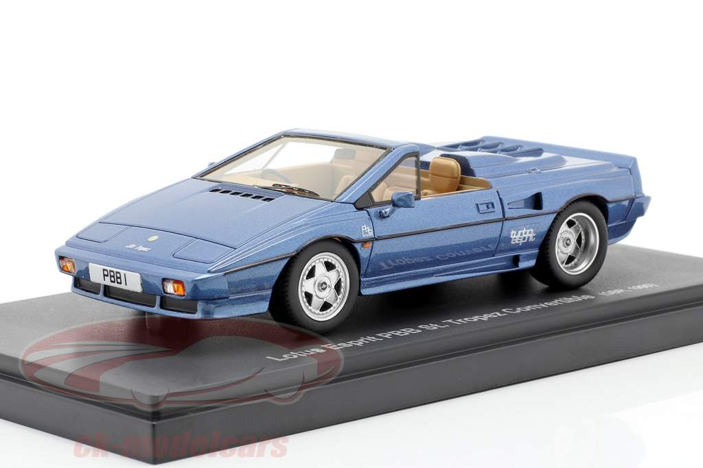 Lotus Esprit PBB ST. Tropez Convertible Año de construcción 1990 azul metálico 1:43 AutoCult