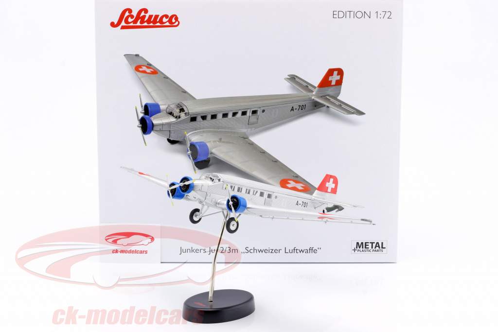 Junkers Ju52/3m plane 1932-52 Swiss air force 1:72 Schuco