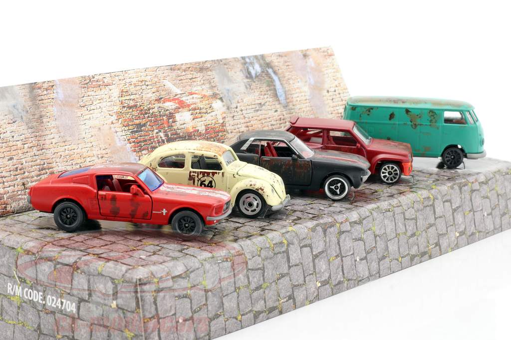 5-car set Vintage Rusty Giftpack 1:64 Majorette