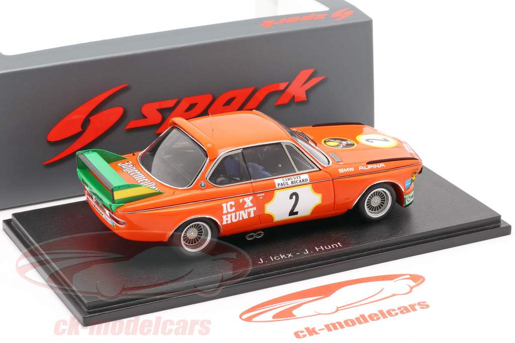 Spark 1:43 BMW 3.0 CSL #2 2nd 6h Paul Ricard 1973 Ickx, Hunt