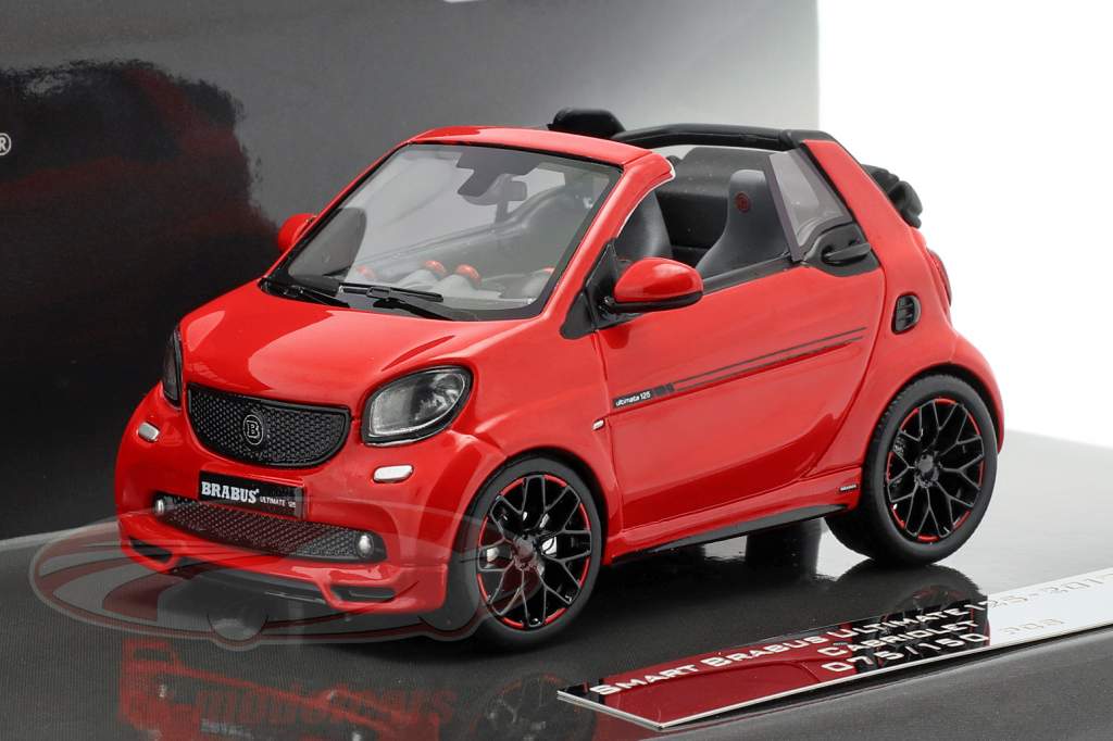 Smart Brabus Ultimate 125 Cabriolet 建设年份 2017 红色的 1:43 Minichamps