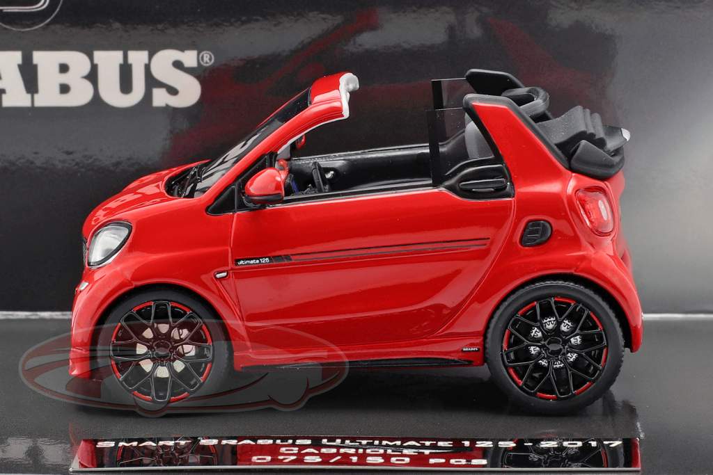 Smart Brabus Ultimate 125 Cabriolet 建设年份 2017 红色的 1:43 Minichamps