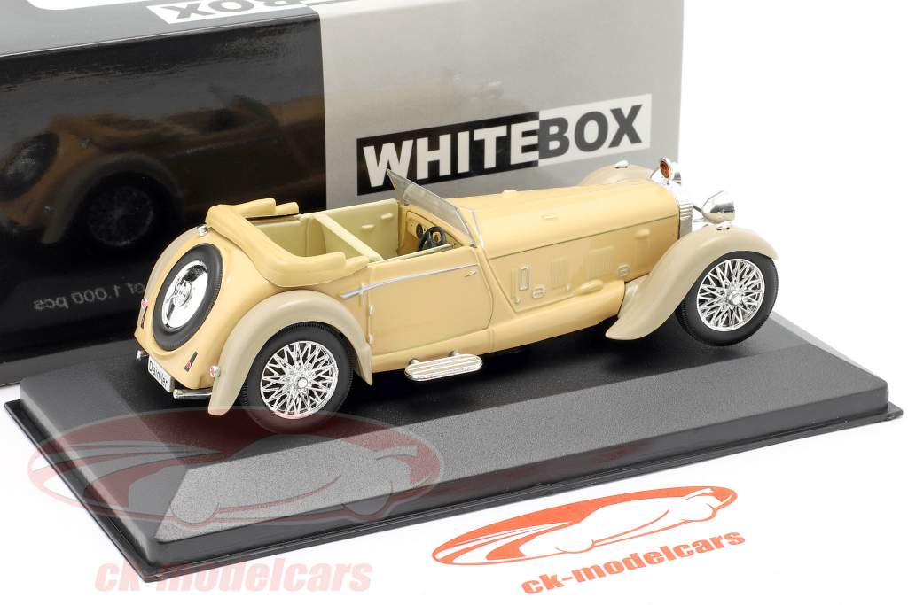 Daimler Double Six 50 Convertible jaar 1931 beige 1:43 WhiteBox