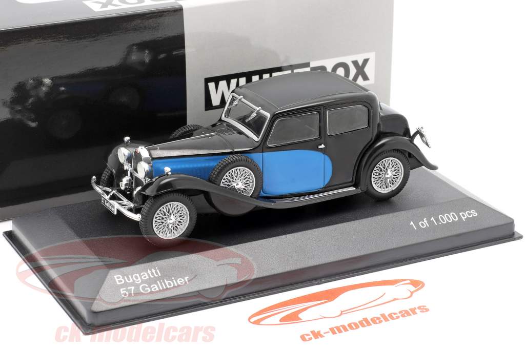 Bugatti 57 Galibier синий / черный 1:43 WhiteBox