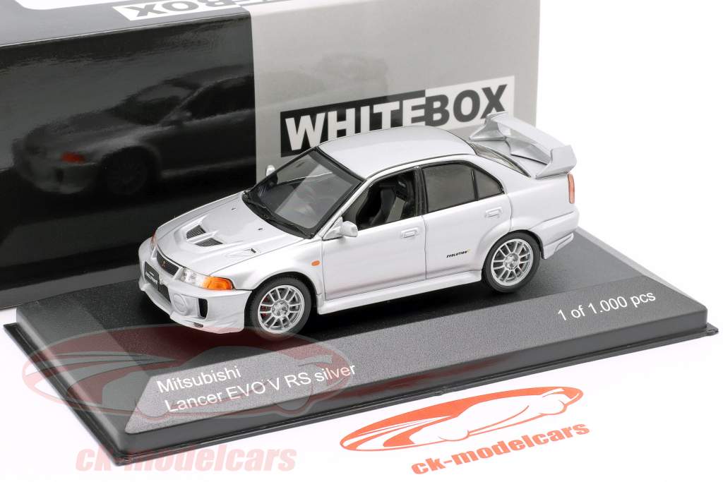 MItsubishi Lancer Evo V RS RHD silver 1:43 WhiteBox