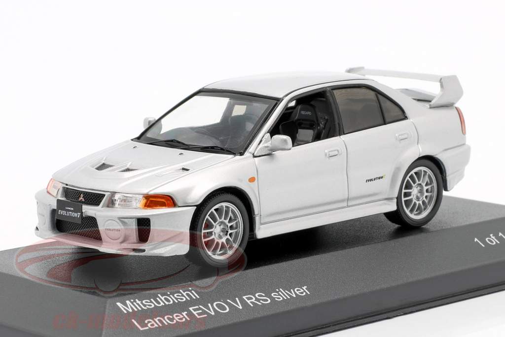 MItsubishi Lancer Evo V RS RHD prata 1:43 WhiteBox