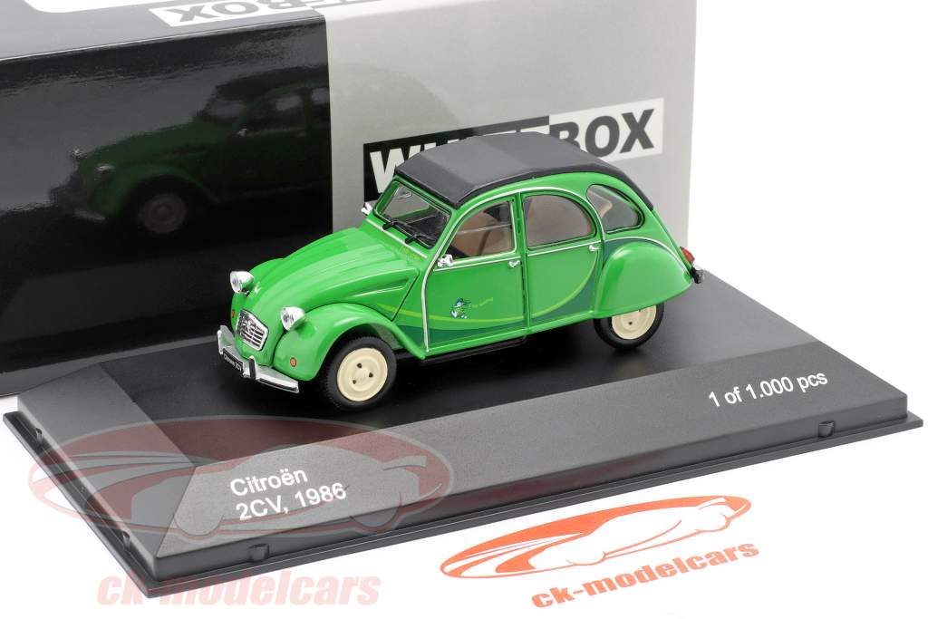 Citroen 2CV année de construction 1986 vert 1:43 WhiteBox