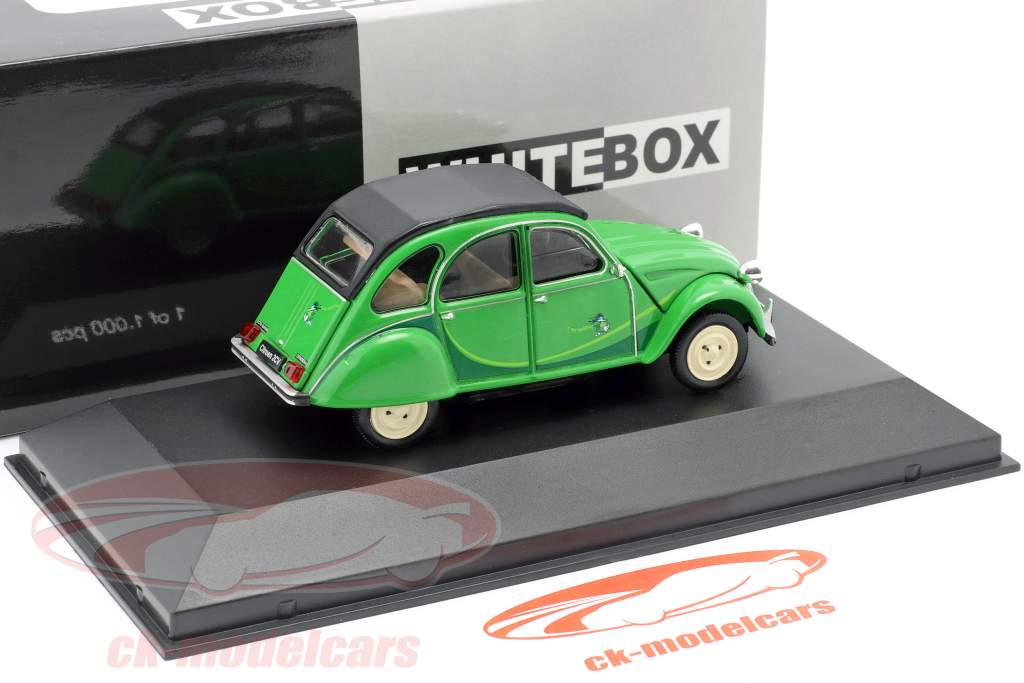 Citroen 2CV année de construction 1986 vert 1:43 WhiteBox