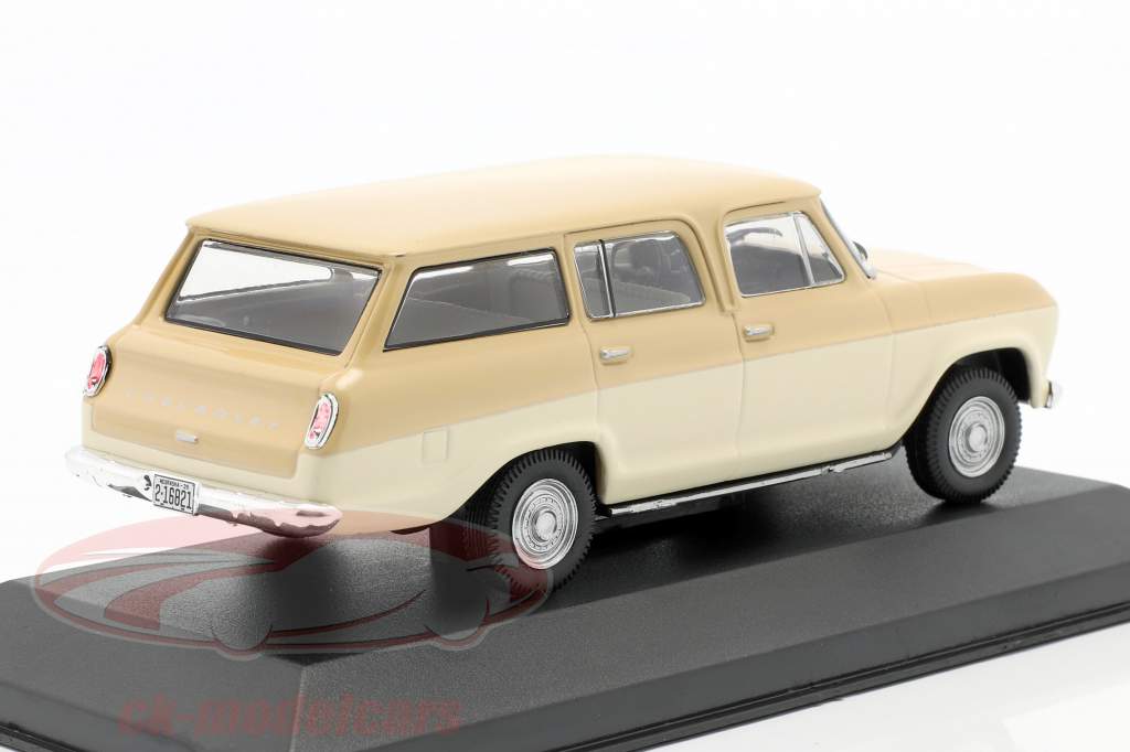 Chevrolet Veraneio Année de construction 1965 crème / beige 1:43 WhiteBox