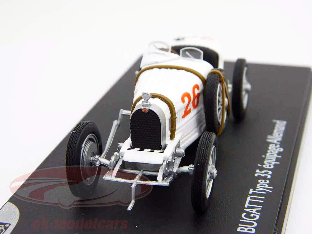 ブガッティタイプ35＃26国際グランプリレーシングチームドイツ1時43分モデルEligor