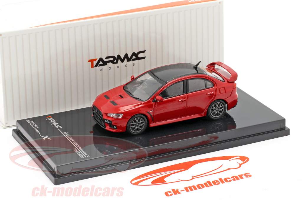 Mitsubishi Lancer Evolution X Final Edition reunión rojo 1:64 Tarmac Works