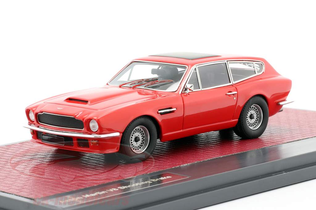 Aston Martin V8 Shooting Brake Bouwjaar 1986 rood 1:43 Matrix